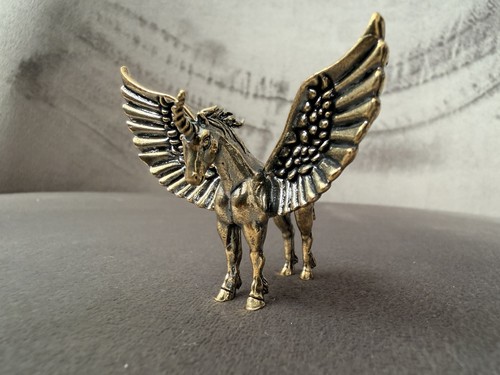 Solid brass pegasus figurine - solid,