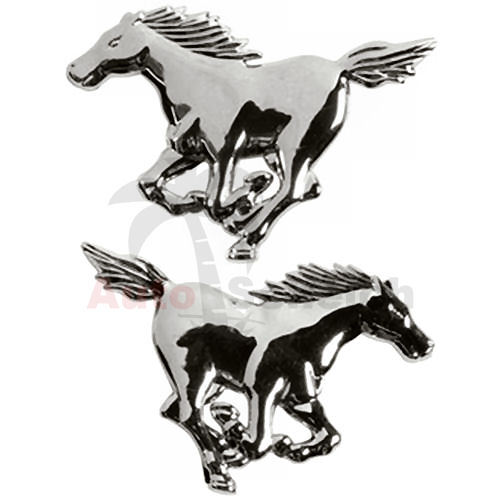 Mustang emblem signs chrome - emblem,
