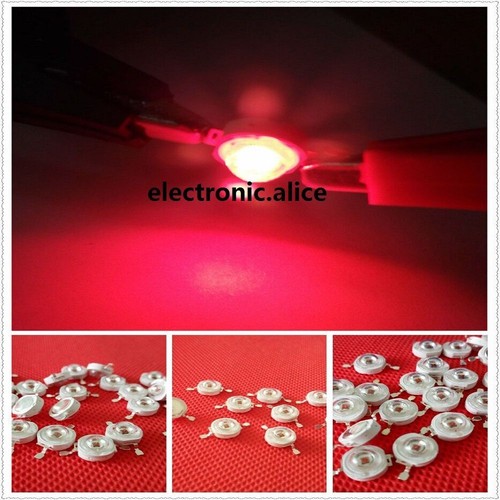New 50pcs 3watt deep red - new,