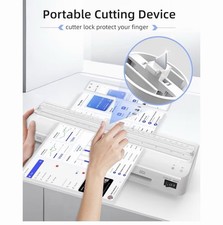 A4 Laminator Machine Built-in Cutter with Laminating Pouches