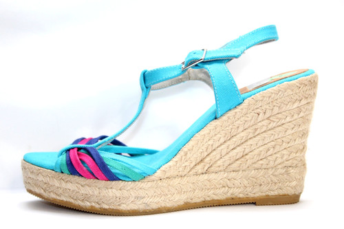 Boden pink patent wedge heel - patent,