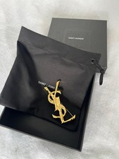 YSL Brooch Gold Thick