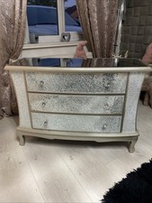 2 X Large Sparkle Homes Mirrored Chest drawers