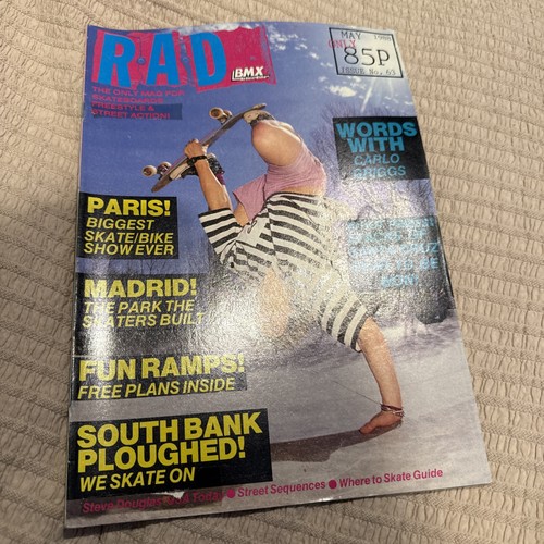 Rad skateboard magazine issue - rad,
