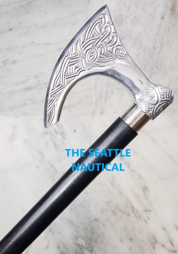 Victorian silver viking axe - victorian,
