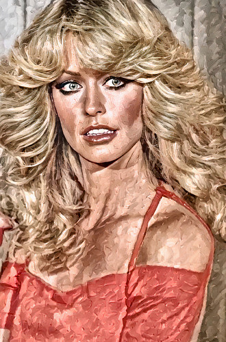 Farrah fawcett art poster - fawcett,
