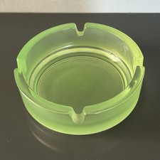 Vintage Round Green Glass