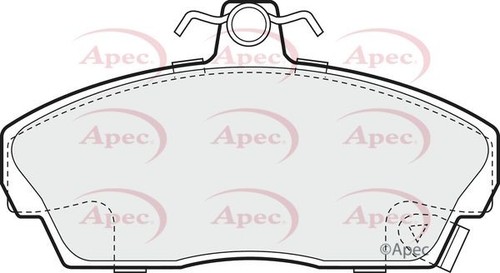 Apec front brake pad set - front,
