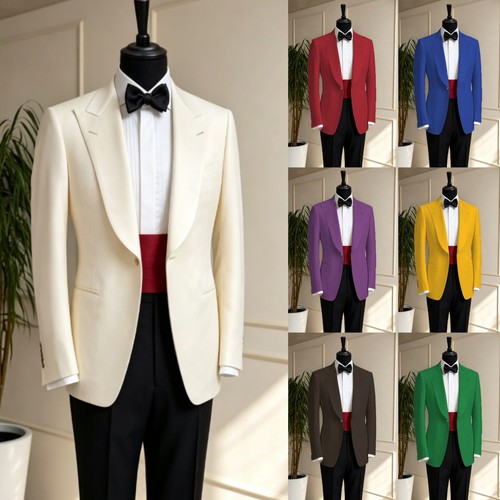 Formal men coat peak - peak, lapel