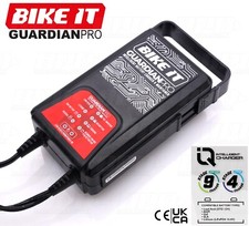 Motorcycle Battery Charger 12V 3.8A Bike It Guardian Pro 3 Intelligent Charger
