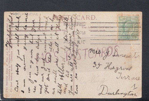 Genealogy postcard lancaster - postcard,