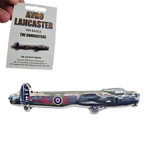 Lancaster bomber pin badge - lancaster,