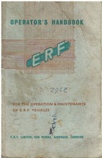 ERF 44 54 56 64 66 68 SERIE TRUCK ORIG OWNERS INSTRUCTION & MAINTENANCE HANDBOOK