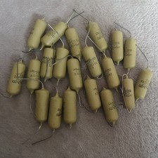 JOBLOT 20 x Mullard Mustard 470000pF 0.47uF 470nF 160v Capacitor (MN-870)