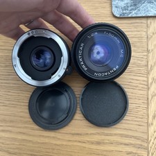 Pentacon PRAKTICAR MC 50mm 1:2.4 Lens & 2X Teleconverter both with PB Mount