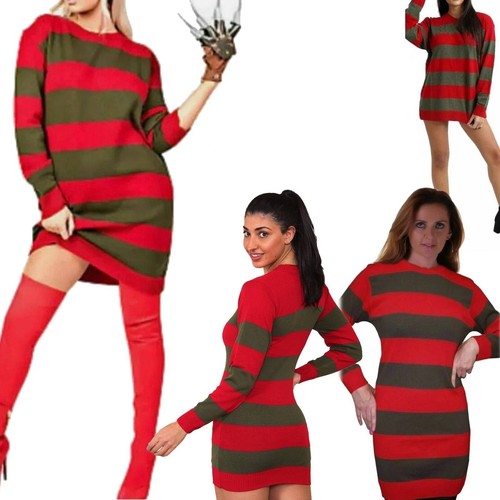Womens red green halloween - red,
