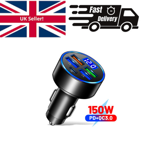 250w car charger qc3 0 - pd,