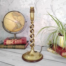 Vtg Brass Open Barley Twist