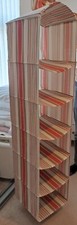 Canvas storage on wardrobe