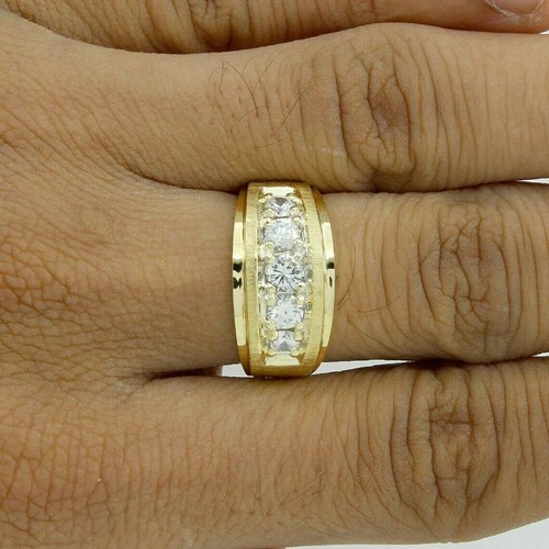 1ct round cut diamond men - round, men's