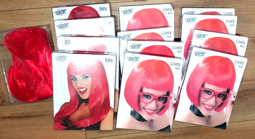 Red wigs job - wigs,