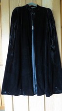 BNWT Stunning Mint Velvet Black Velvet Evening Cloak Cape Sz M
