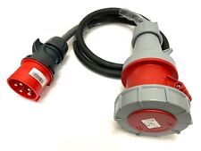 32Amp Plug to 63Amp Socket 3 Phase 415V 5 Pin Adaptor H07RN-F Converter Lead