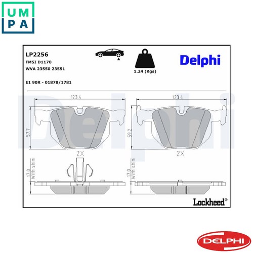 Brake pad set disc - brake,
