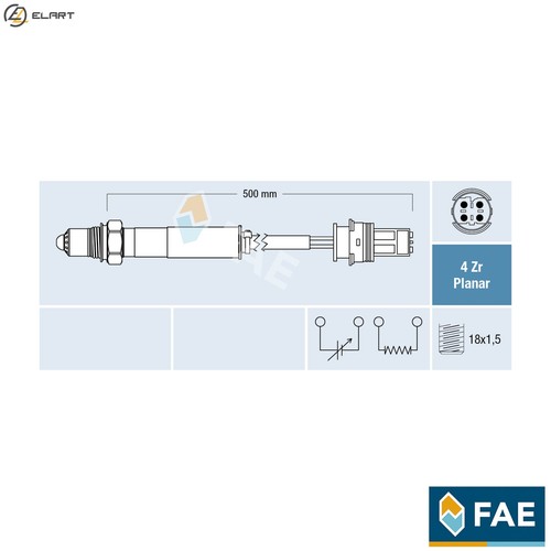Lambda sensor 77443 - sensor, bmw