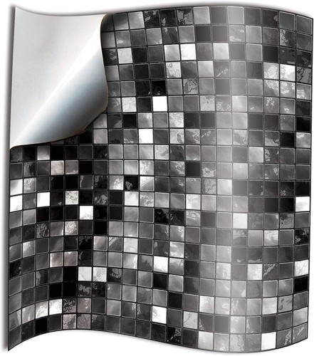 Black white kitchen - black,
