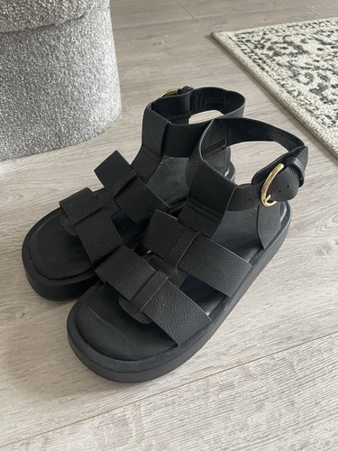 Women black sandals - sandals, size
