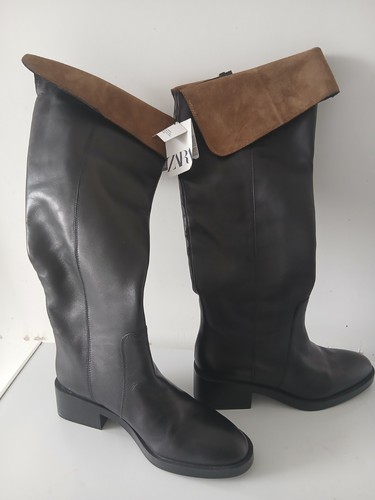 Zara black brown leather - zara,