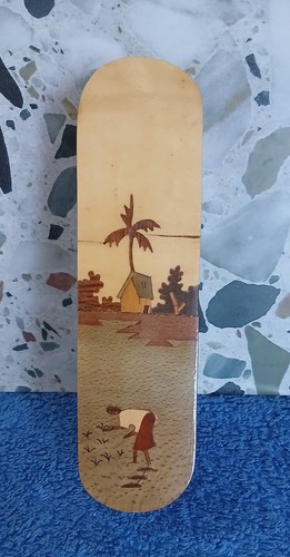 Vintage marquetry wooden box - wooden,