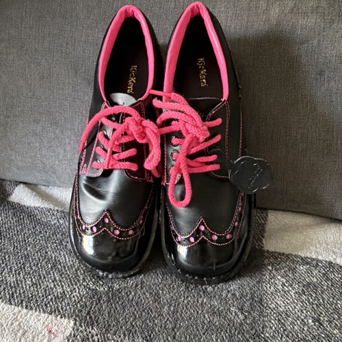 Kickers kick brogue patent - lo,