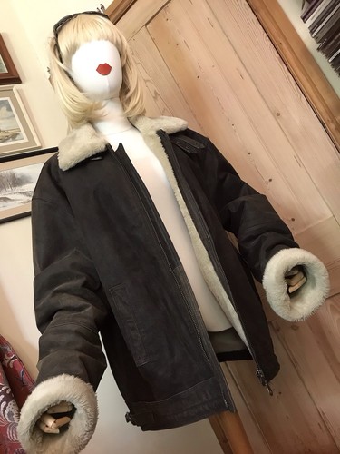 Real leather flying jacket - real,