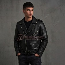 Men motorcycle leather - men's,