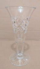 large cut glass vase 20 cm