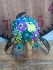 Handmade Button Bouquet In A