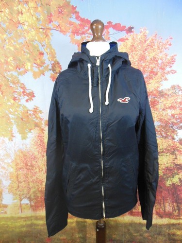 Hollister blue full zip 100%