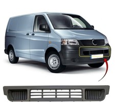 Fits VW Transporter T5 2003-2009 Front Bumper Grille Centre Dark Gray Textured
