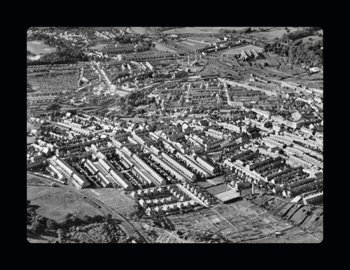 Aberdare wales aerial view - wales,