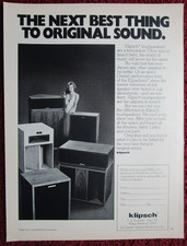 1978 KLIPSCH Stereo Speakers