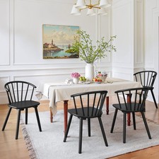 LUE BONA Black Dining Chairs