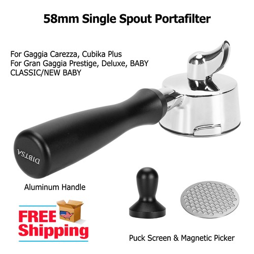 Portafilter single spout 58mm - single,