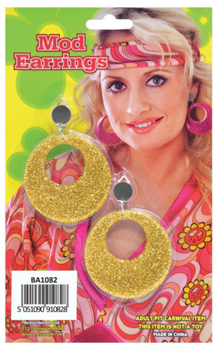 Mod earrings 60s 70s - 70s, retro