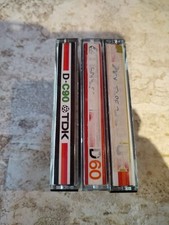 TDK D-60-90  blank Cassette Tapes (3)