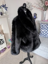 BNWOT Glam F+F Black Super Soft Fluffy Faux Fur Jacket Size XL 20-22