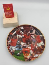Danbury Mint Arsenal 'Great Strikers' Plate By Rob Perry FREE UK P&P EW2