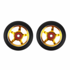 1 Pair Of Scooter Wheels, 100 Mm Aluminum Alloy