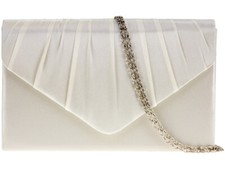 Women's Satin Pleated Clutch